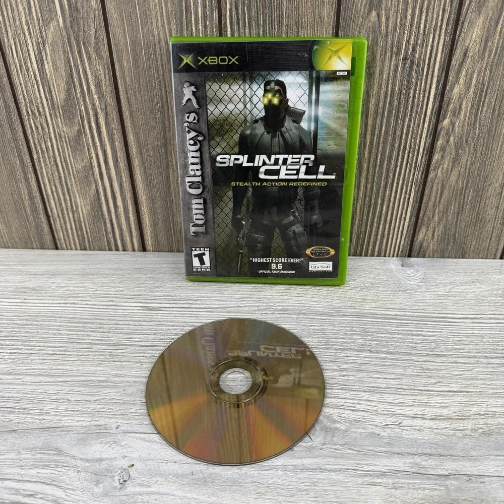 Splinter Cell - Microsoft Xbox (Used-Great condition, Tested, Classic Action)